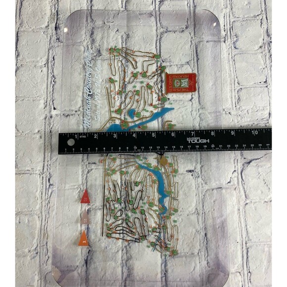 Medinah County Club 75th U.S. Open 50th Anniversary Glass Tray with Course Map. - Picture 9 of 9